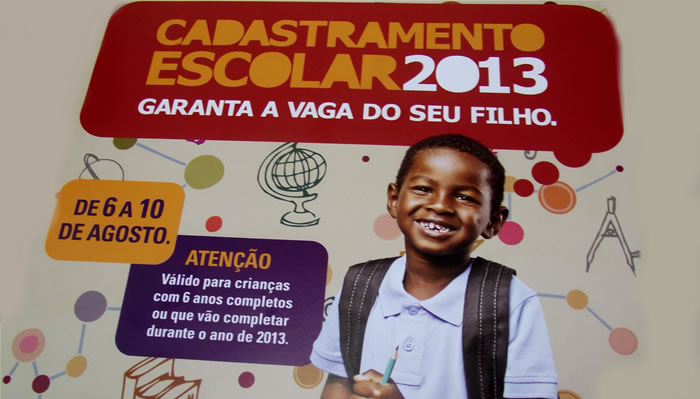 Cadastramento Escolar 2013